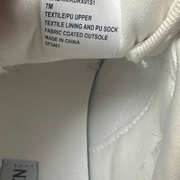 Steve Madden Women's Sneakers in White, Silver, and Tan - Picture 6 of 7